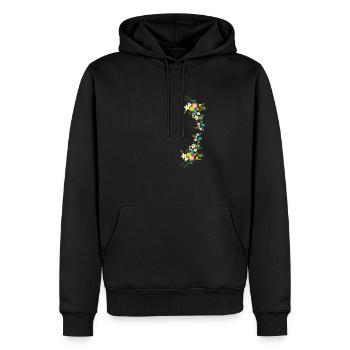 Wildblumenstrauß blühende Blumenkunst - Männer Premium Bio Hoodie - Schwarz - Vorne - Nico (187cm)