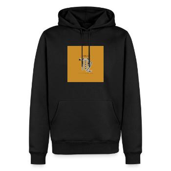 SIGNE DU ZODIAQUE Vierge -jaune- - Sweat à capuche Premium bio Homme - noir - Devant - Nico (187cm)