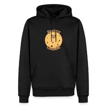 Biscuit intelligent Sweet Kawaii - Sweat à capuche Premium bio Homme - noir - Devant - Nico (187cm)