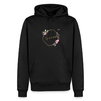 Design by Gerbe de bébé - Männer Premium Bio Hoodie - Schwarz - Vorne - Nico (187cm)
