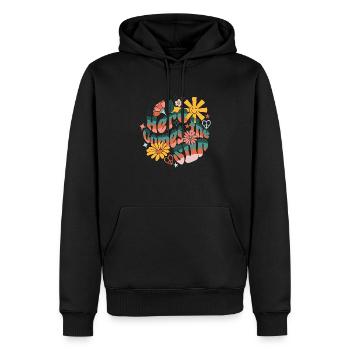 Retro Spruch Sommer - Männer Premium Bio Hoodie - Schwarz - Vorne - Nico (187cm)