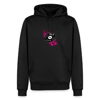 Rave n’est pas un crime - Sweat à capuche Premium bio Homme - noir - Devant - Nico (187cm)