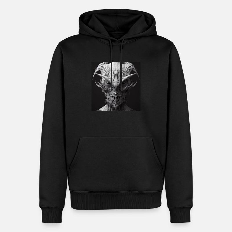 Heavy Metal Devil - Männer Premium Bio Hoodie - Schwarz