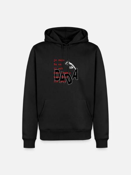 Conjugdada - Sweat à capuche Premium bio Homme - noir