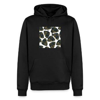 vêtement et accessoire - Sweat à capuche Premium bio Homme - noir - Devant - Nico (187cm)
