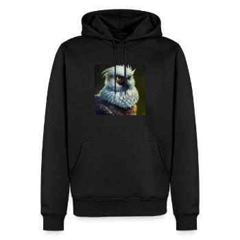 Greife Vogel Adler Majestätisch - Männer Premium Bio Hoodie - Schwarz - Vorne - Nico (187cm)