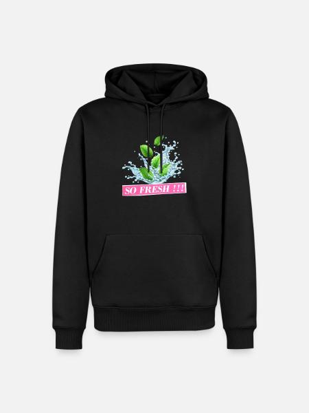 So Fresh - Männer Premium Bio Hoodie - Schwarz