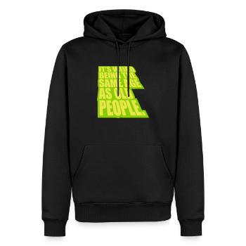 being old people age - Männer Premium Bio Hoodie - Schwarz - Vorne - Nico (187cm)