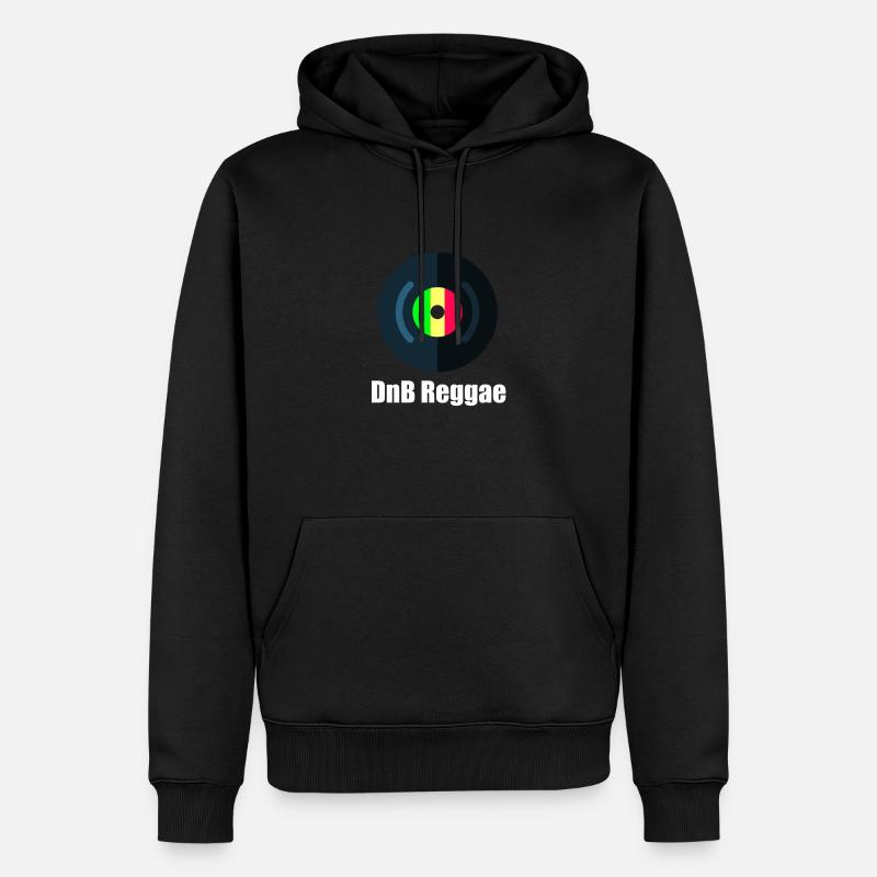 DnB Reggae - Männer Premium Bio Hoodie - Schwarz