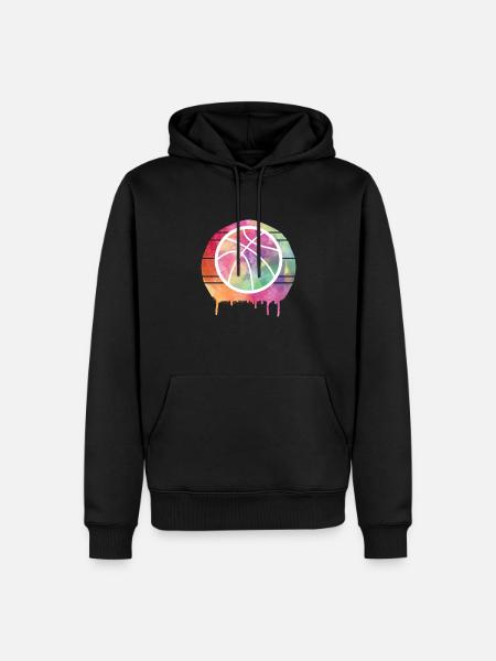 Basketteur - Sweat à capuche Premium bio Homme - noir