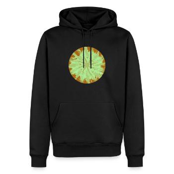 Mandala Graal 13 - Männer Premium Bio Hoodie - Schwarz - Vorne - Nico (187cm)