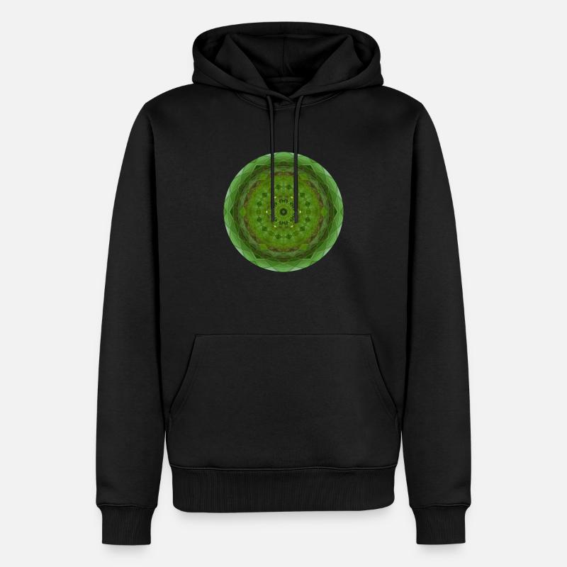 Mandala Graal 7 - Männer Premium Bio Hoodie - Schwarz