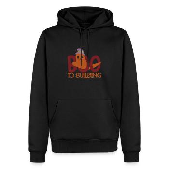 Boo To Bullying - Sweat à capuche Premium bio Homme - noir - Devant - Nico (187cm)