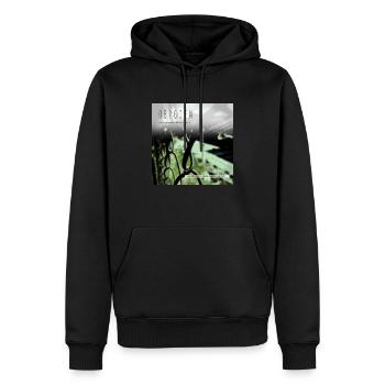 Improvisations non développées 2022 - Sweat à capuche Premium bio Homme - noir - Devant - Nico (187cm)