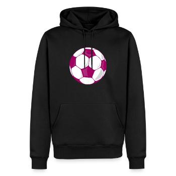 football footballeur fan coupe du monde - Sweat à capuche Premium bio Homme - noir - Devant - Nico (187cm)