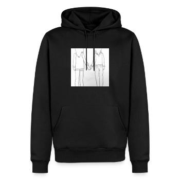 LGBT Queer 🌈🌈 - Männer Premium Bio Hoodie - Schwarz - Vorne - Nico (187cm)