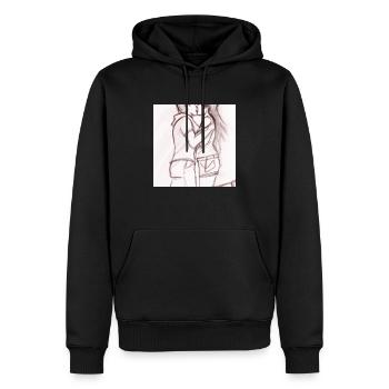 LGBT Queer Kuss 🌈🌈 - Männer Premium Bio Hoodie - Schwarz - Vorne - Nico (187cm)