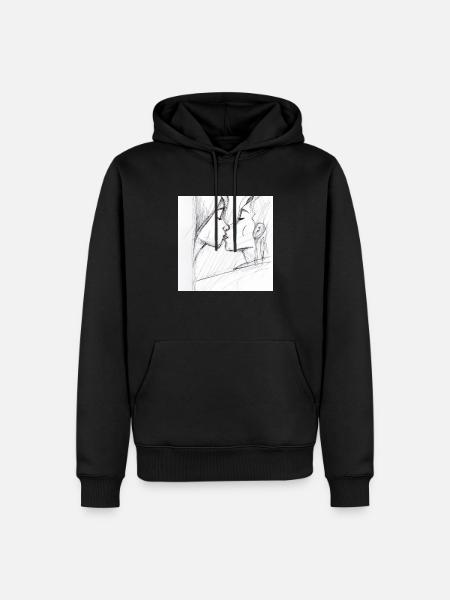 LGBT Queer Kuss 🌈🌈 - Männer Premium Bio Hoodie - Schwarz