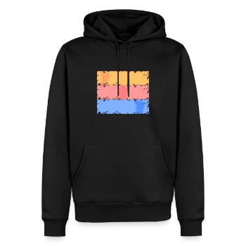 team 7 - Sweat à capuche Premium bio Homme - noir - Devant - Nico (187cm)