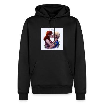 LGBT Queer kiss 🌈🌈 - Men’s Premium Organic Hoodie - black - Front - Nico (187cm)