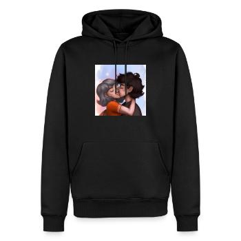LGBT Queer kiss 🌈🌈 - Men’s Premium Organic Hoodie - black - Front - Nico (187cm)