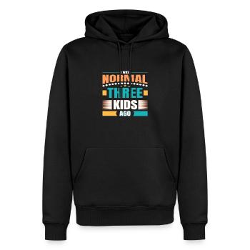 Mumie - Männer Premium Bio Hoodie - Schwarz - Vorne - Nico (187cm)