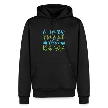 Mumie - Männer Premium Bio Hoodie - Schwarz - Vorne - Nico (187cm)