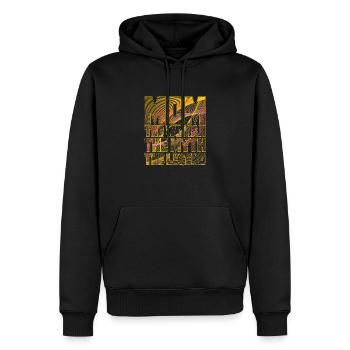 Mama Mama Die Frau Der Mythos Die Legende - Männer Premium Bio Hoodie - Schwarz - Vorne - Nico (187cm)
