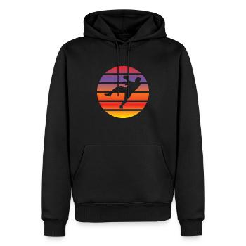 Handball Club Handball Handball Joueur Handball - Sweat à capuche Premium bio Homme - noir - Devant - Nico (187cm)