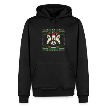 Trash Panda Ugly Sweater - Männer Premium Bio Hoodie - Schwarz - Vorne - Nico (187cm)