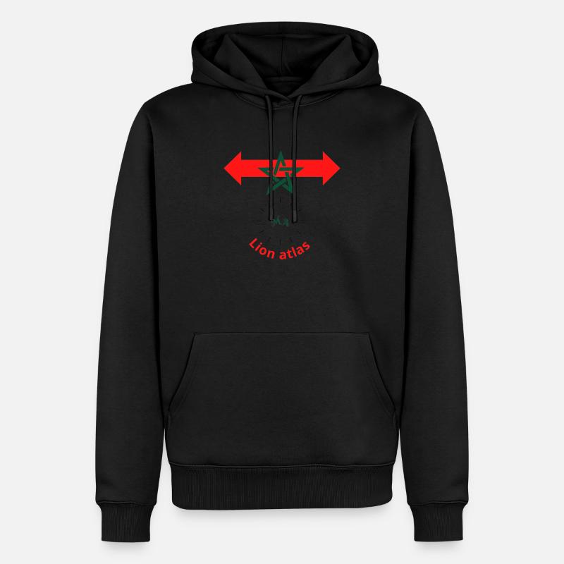 equipe de maroc - Sweat à capuche Premium bio Homme - noir