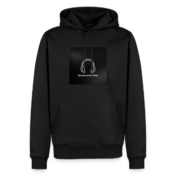 Spread good Vibes - Männer Premium Bio Hoodie - Schwarz - Vorne - Nico (187cm)
