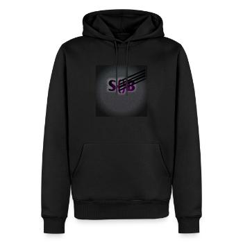 20220903 204801 - Sweat à capuche Premium bio Homme - noir - Devant - Nico (187cm)