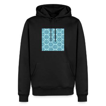 Modèle chinois - Sweat à capuche Premium bio Homme - noir - Devant - Nico (187cm)