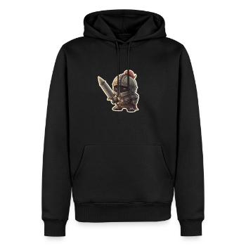 Le motif parfait pour ceux qui aiment les chevaliers épiques - Sweat à capuche Premium bio Homme - noir - Devant - Nico (187cm)