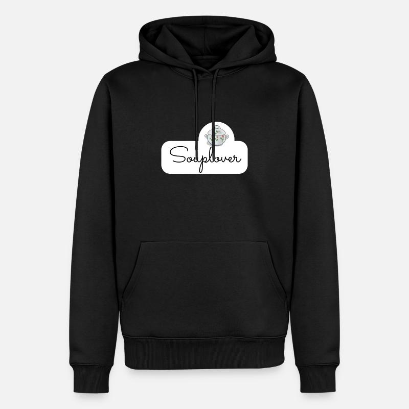 Amateurs de soupe - Sweat à capuche Premium bio Homme - noir