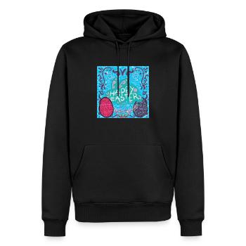 Frohe Weihnachten, Weihnachten - Männer Premium Bio Hoodie - Schwarz - Vorne - Nico (187cm)