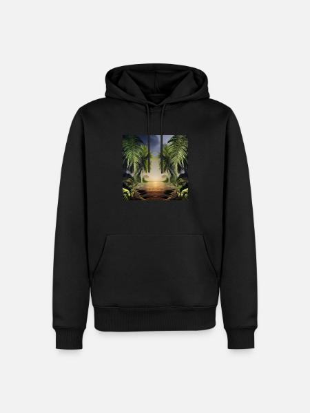 Jungle artwork - Men’s Premium Organic Hoodie - black