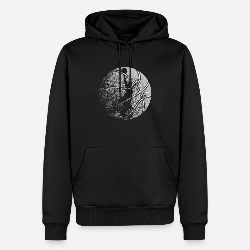 Basketball en fauteuil roulant - Sweat à capuche Premium bio Homme - noir