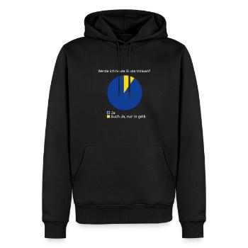 Shots trinken Alkohol Geschenk Geschenkidee Kurze - Männer Premium Bio Hoodie - Schwarz - Vorne - Nico (187cm)
