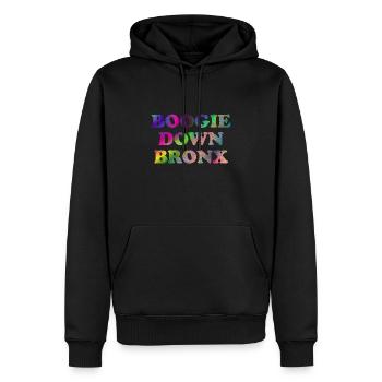 Boogie Down Bronx - Männer Premium Bio Hoodie - Schwarz - Vorne - Nico (187cm)