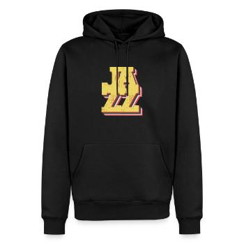 Jazz Musik Vintage - Männer Premium Bio Hoodie - Schwarz - Vorne - Nico (187cm)