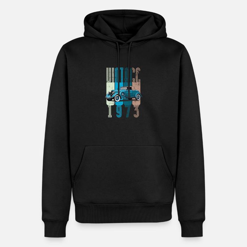 Millésime 1973 - Sweat à capuche Premium bio Homme - noir