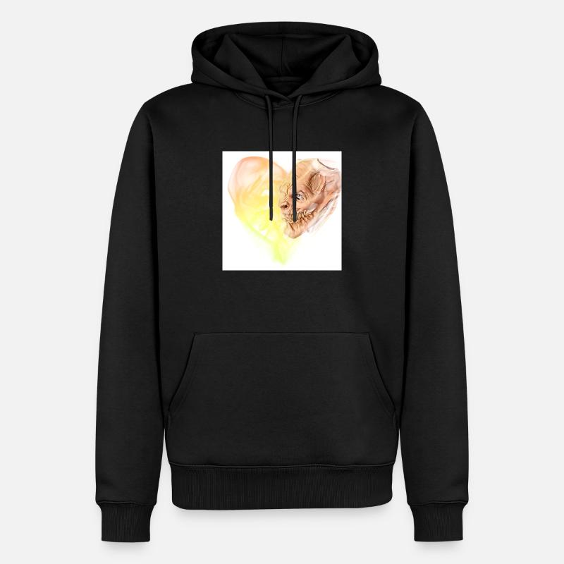 Krampus Percht Devil 2321 - Sweat à capuche Premium bio Homme - noir