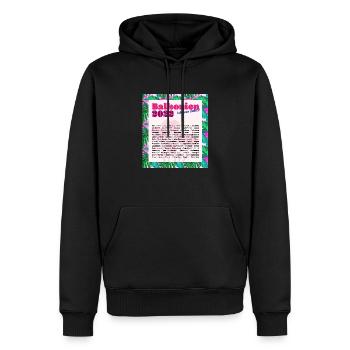 Balkonien 2022 - Männer Premium Bio Hoodie - Schwarz - Vorne - Nico (187cm)