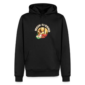 Mein kleiner Beagle Freund - Männer Premium Bio Hoodie - Schwarz - Vorne - Nico (187cm)
