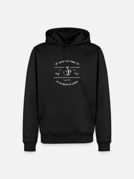 Christian Design les richesses du ciel - Sweat à capuche Premium bio Homme - noir