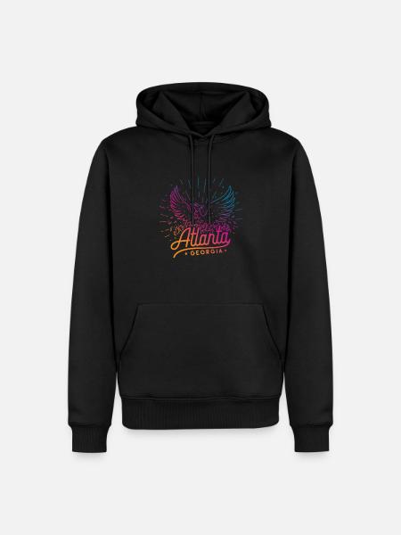 Atlanta Georgia - Männer Premium Bio Hoodie - Schwarz