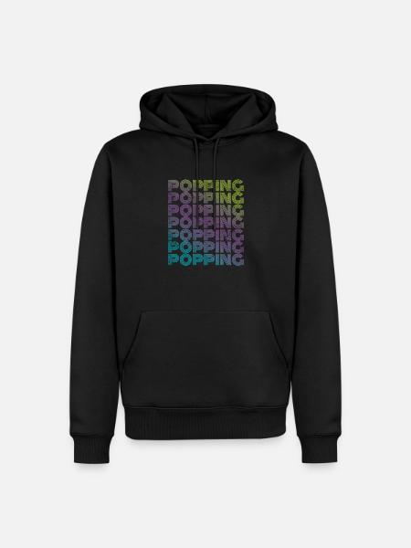 Popping Funk Style Retro - Männer Premium Bio Hoodie - Schwarz