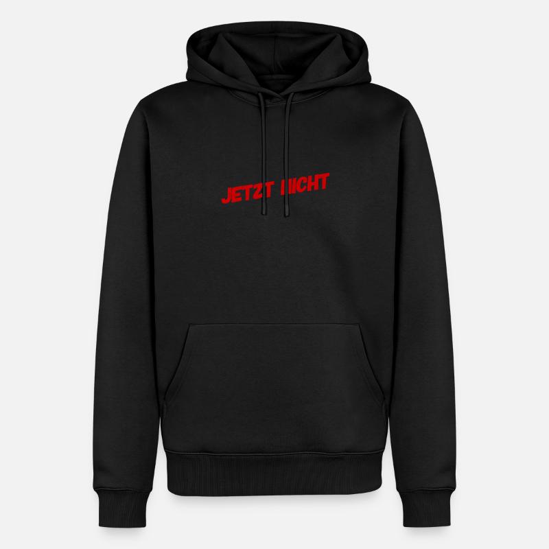 später - Männer Premium Bio Hoodie - Schwarz